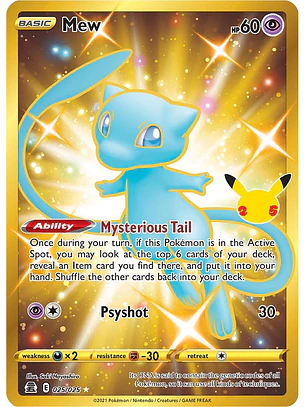 Mew #25/25 Pokémon Celebrations