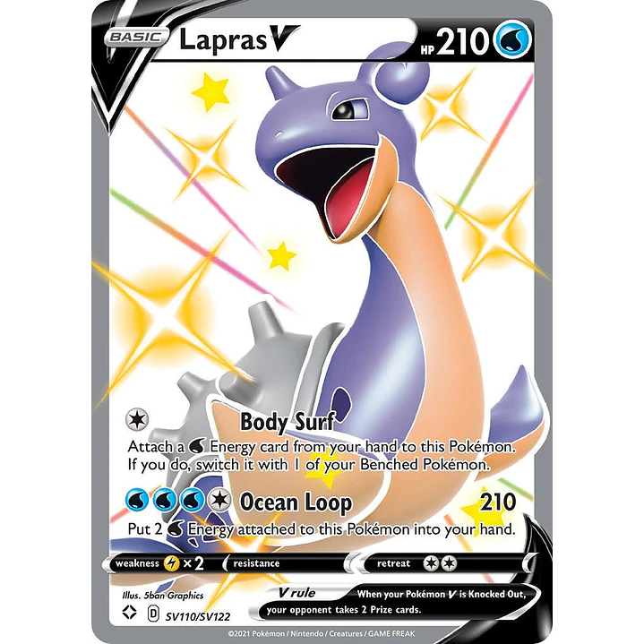Lapras V #SV110/SV122 Pokémon Shining Fates 1