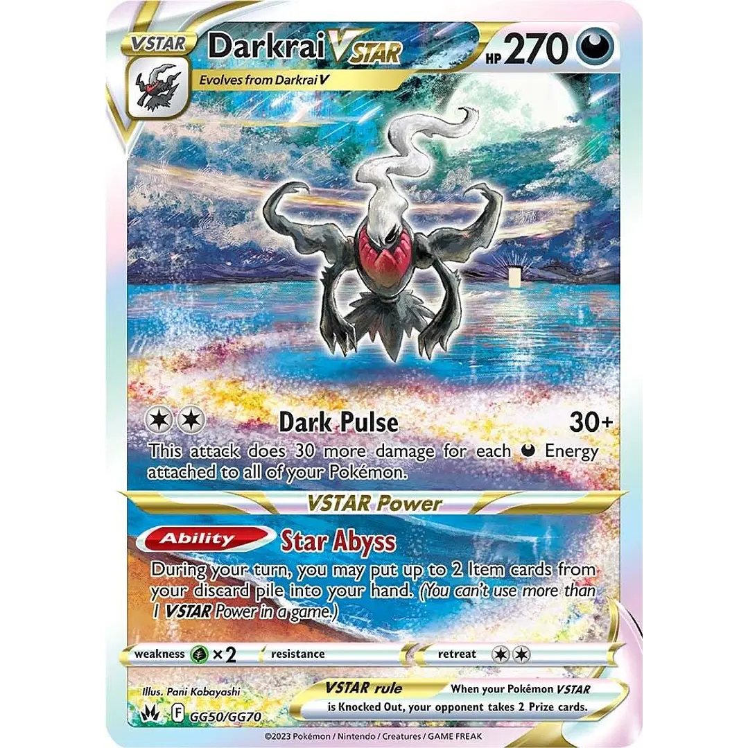 Darkrai VStar #GG50/GG70 Pokémon Crown Zenith 1