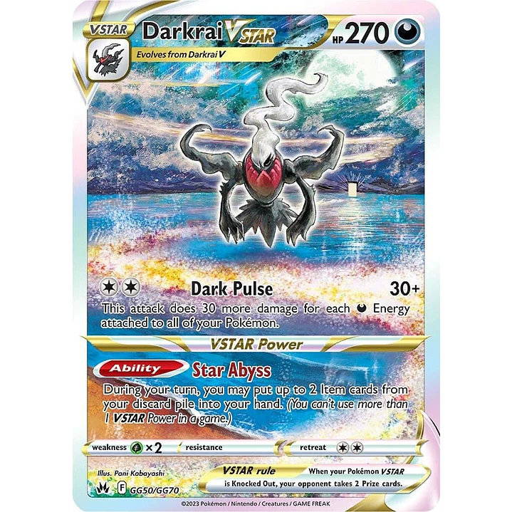 Darkrai VStar #GG50/GG70 Pokémon Crown Zenith 1