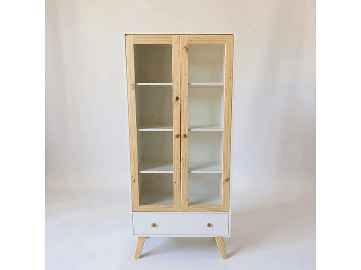 Vitrina Blanca 2 Puertas 2