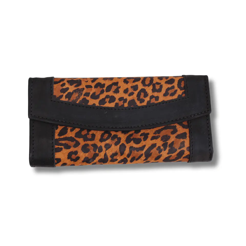 Billetera Simona Leopardo Negro 1