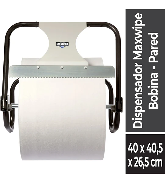  Dispensador Paños De Pared Negro Metálico 1 Un Maxwipe