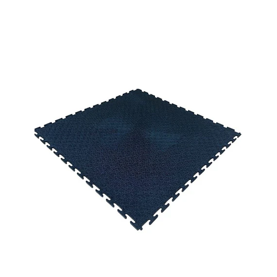 Piso encastrable PVC 7mm 50x50cm Negro Antiestatico