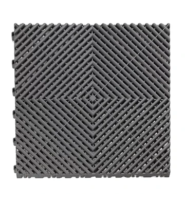 Piso Polipropileno Encastrable Modular Gris Oscuro 40×40 1.8 cm de espesor