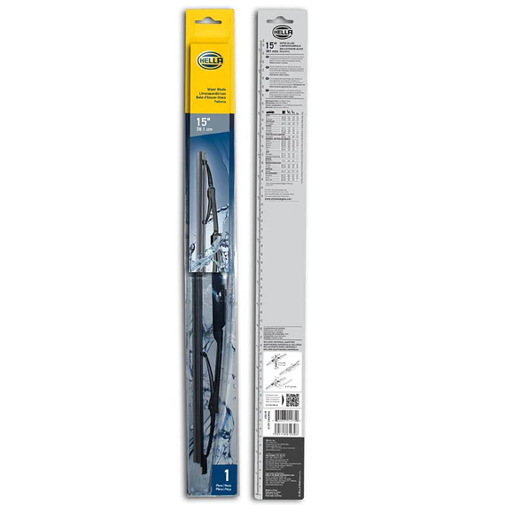PLUMILLA 15" 381MM C/ADAPTA UNID.-HELLA