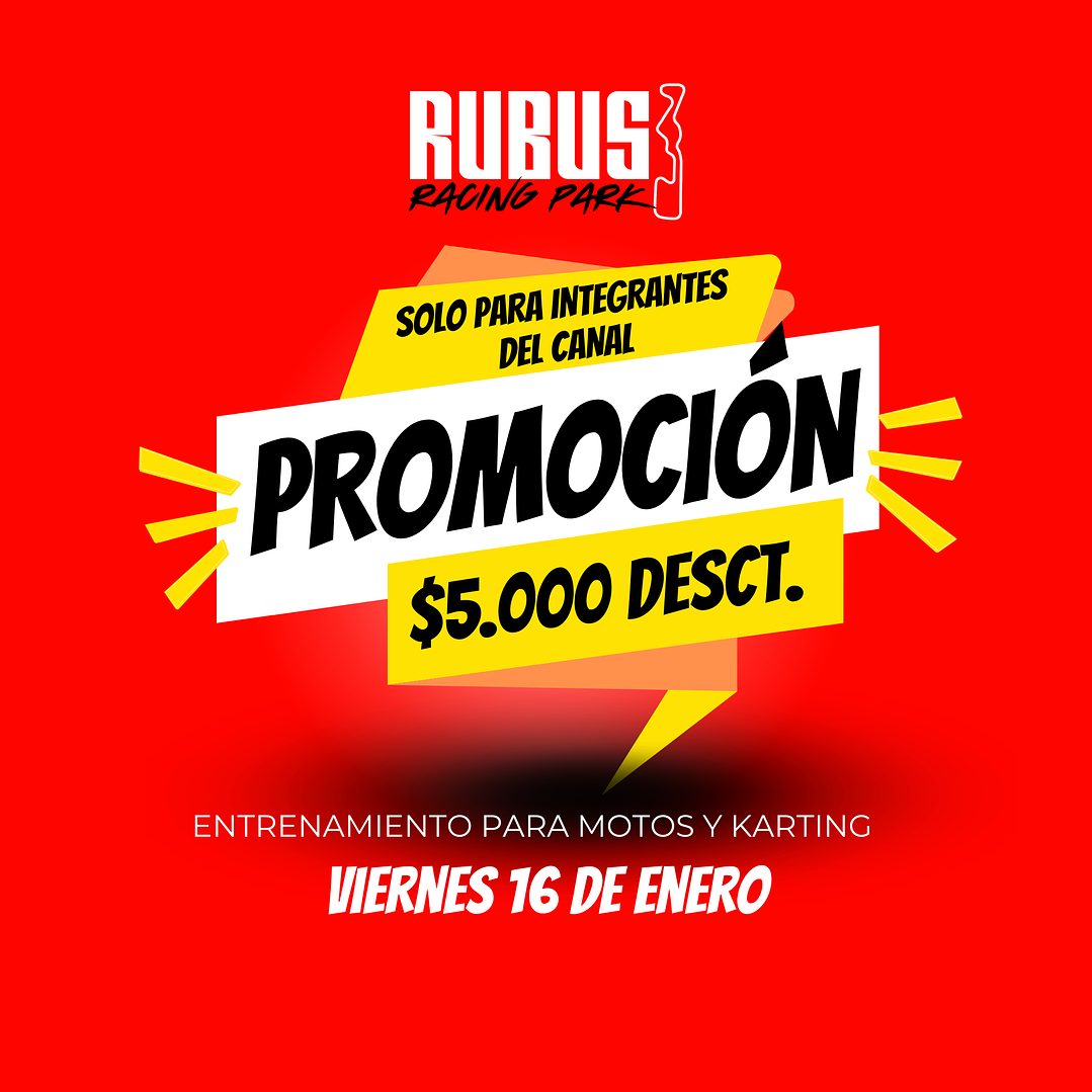 Descuento para integrantes del canal 1