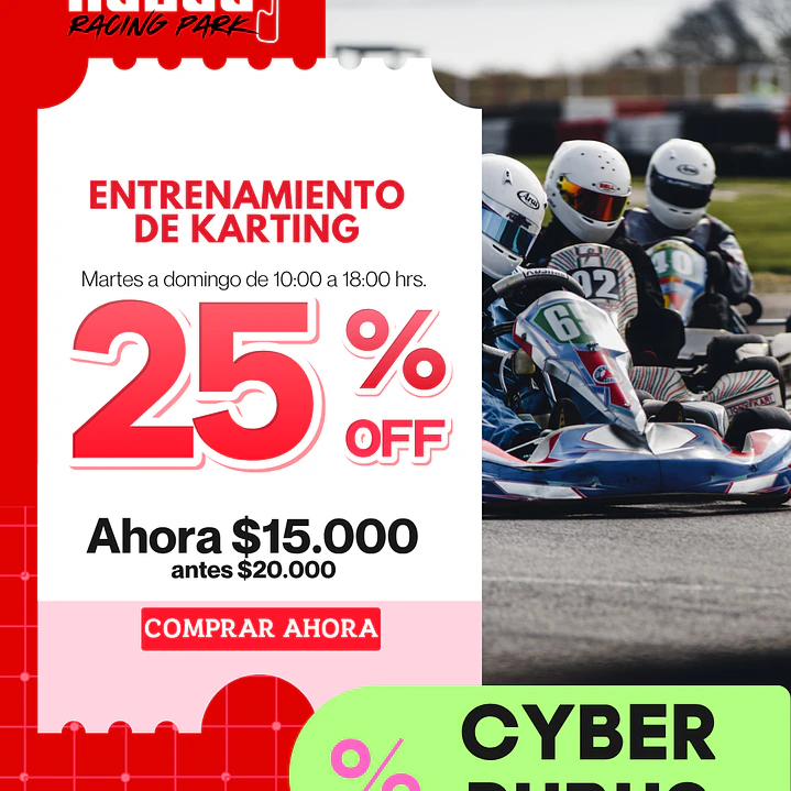 CYBER RUBUS: Entrenamiento Karting 1