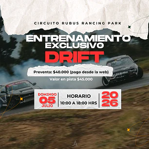 Entrenamiento DRIFT domingo 05 Julio