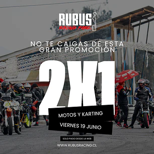 Promoción 2x1 entrenamiento 19 de Junio