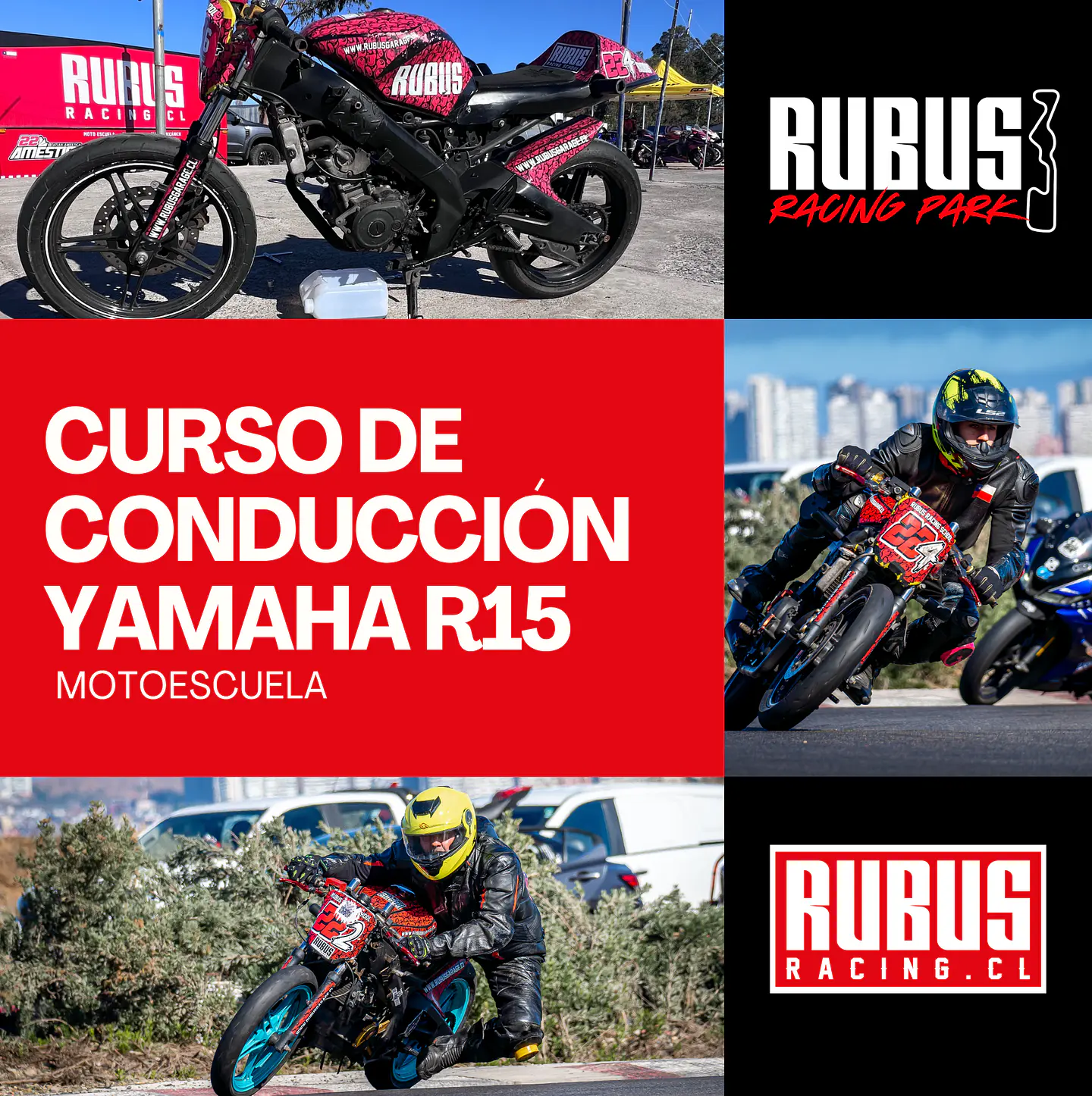 Curso de conducción con Yamaha R15 1