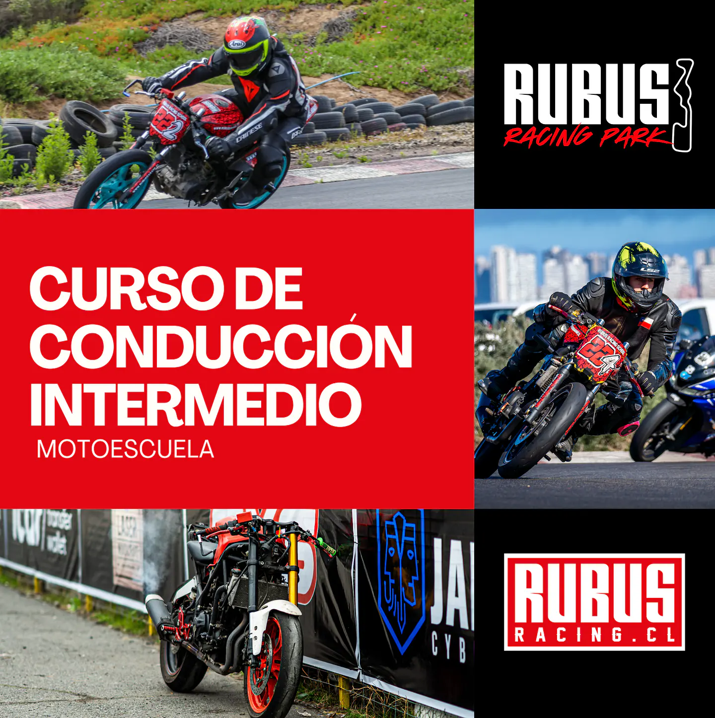 Curso Intermedio con Yamaha R15 y Yamaha R3 1