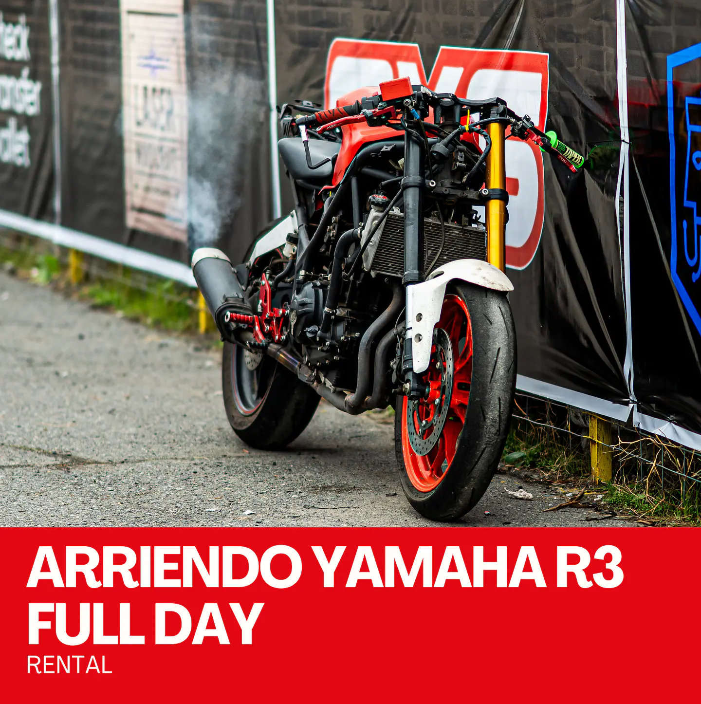 Arriendo Full Day Yamaha R3 1