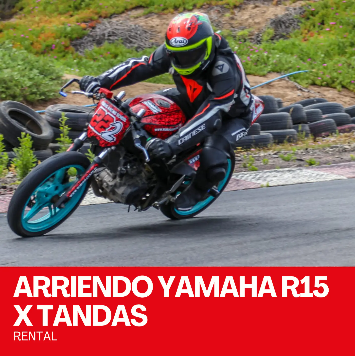 Arriendo Yamaha R15 x tandas 1