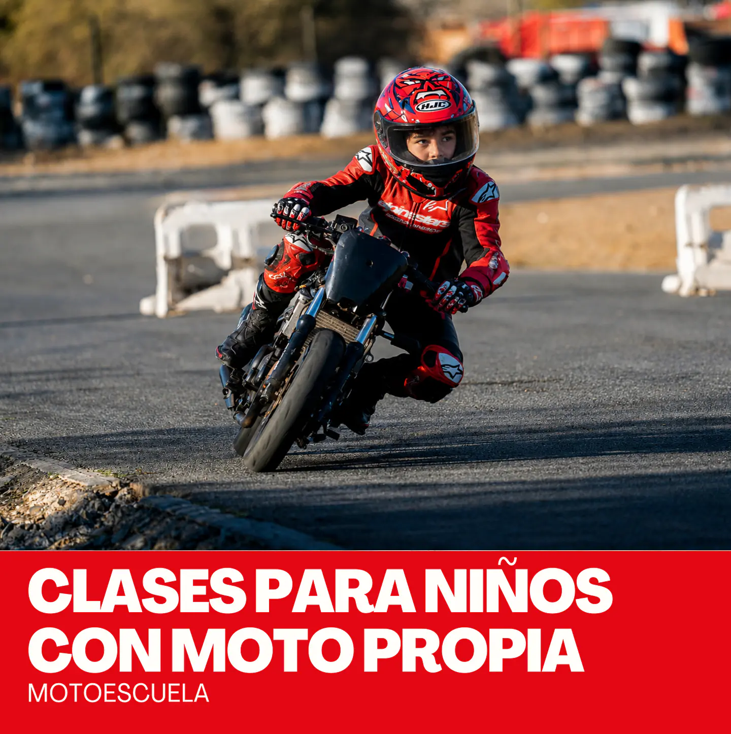 Clase para niños con moto propia 1