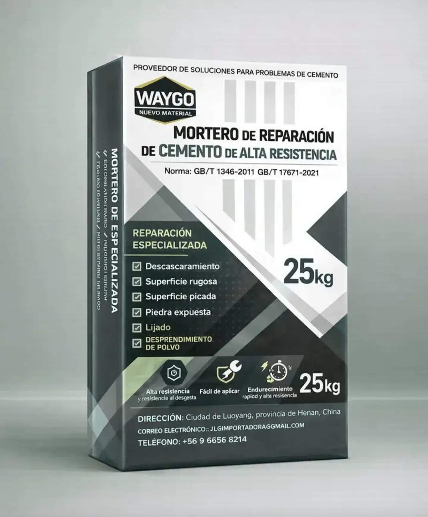 Cemento plástico de reparación y recubrimiento autonivelante  3