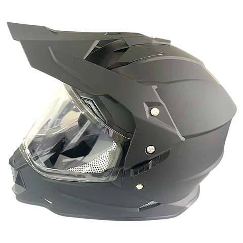 Casco Cross WLT-129 NEGRO Protección DOT y Lente de Policarbonato
