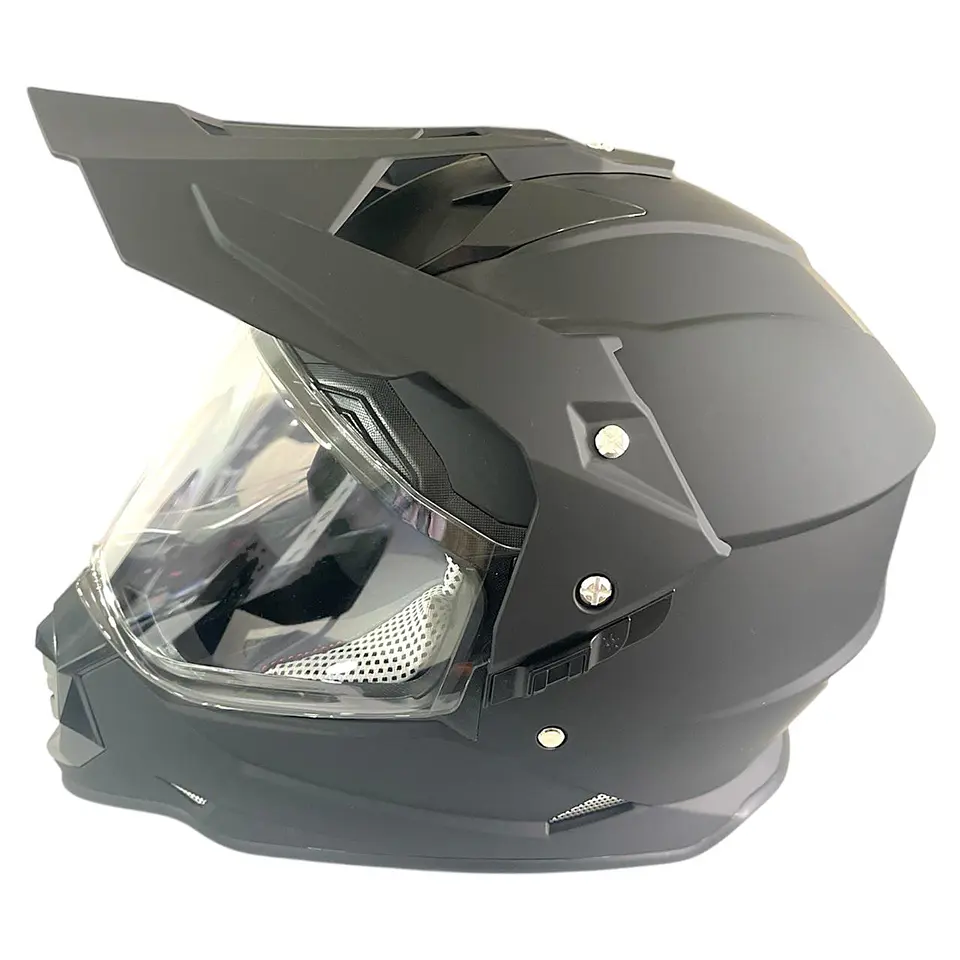 Casco Cross WLT-129 NEGRO Protección DOT y Lente de Policarbonato 1