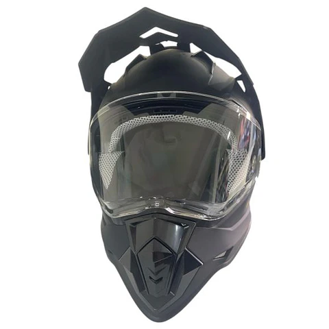Casco Cross WLT-129 NEGRO Protección DOT y Lente de Policarbonato