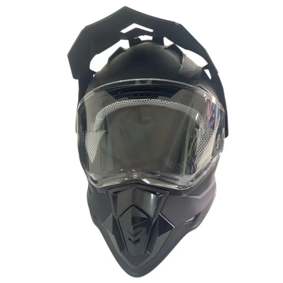 Casco Cross WLT-129 NEGRO Protección DOT y Lente de Policarbonato 2