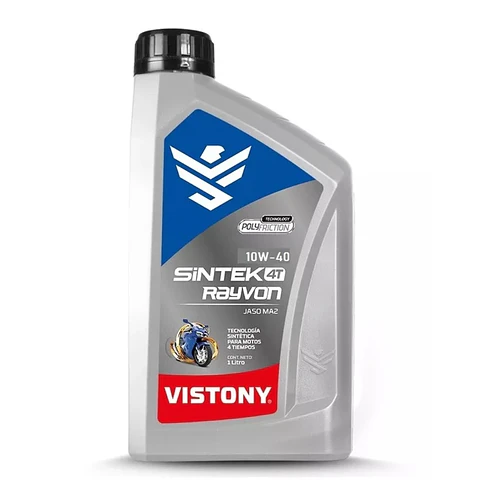 Aceite para Moto 4 Tiempos 10W-40 Sintético con Polyfriction Technology – Máxima Protección para tu Motor
