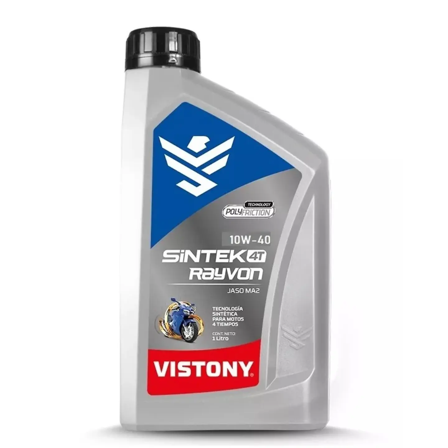 Aceite para Moto 4 Tiempos 10W-40 Sintético con Polyfriction Technology – Máxima Protección para tu Motor 1