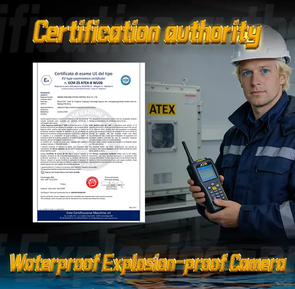Cámara Digital Intrínsecamente Segura  ATEX IP 68 EX05 4