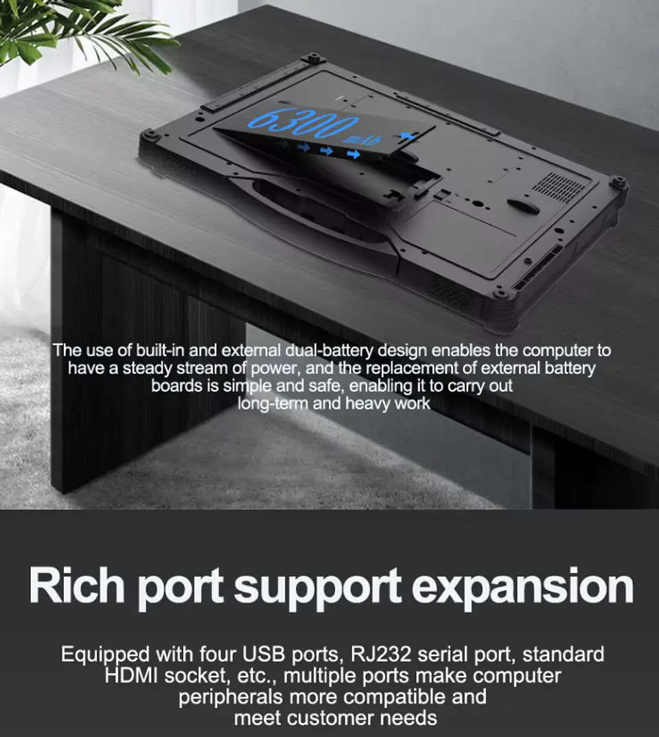 Laptop Cenava W14U Rugged Industrial IP65 14 Pulgadas Intel I5 16 GB 512 SSD Windows 9