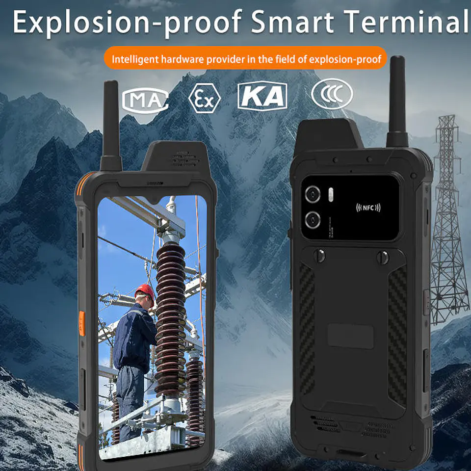 Celular Intrínsicamente Seguro Cenava A635GT Atex IP68 5G 8