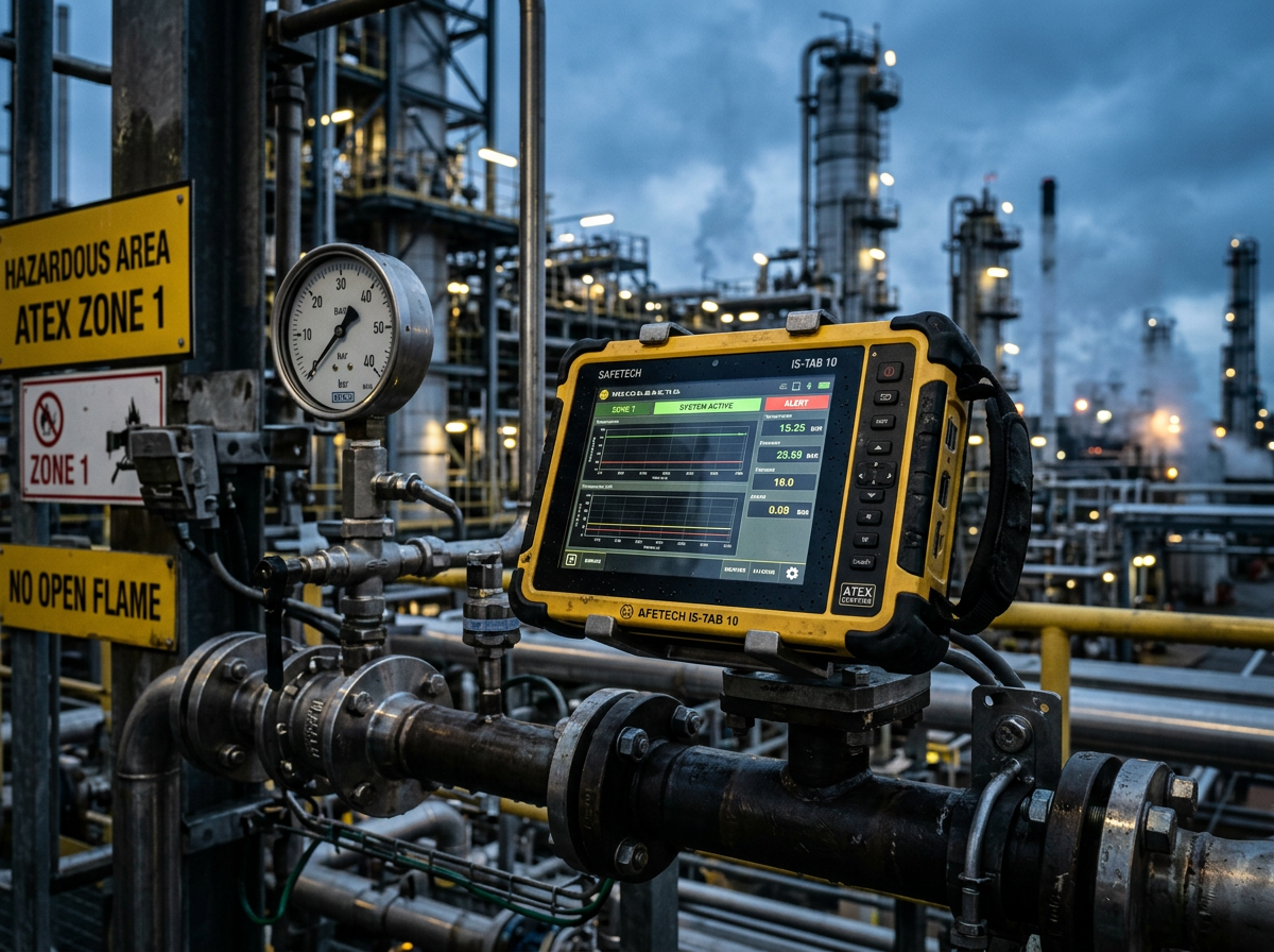 Tablets Intrínsecamente Seguras para Zonas ATEX/IECEx: La Solución para Entornos con Riesgo de Explosión