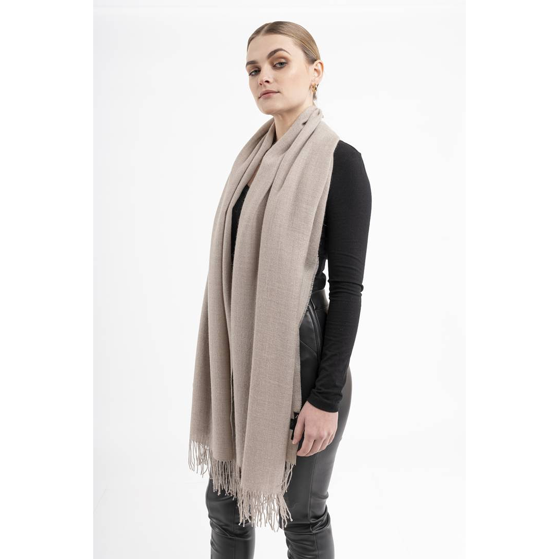 Pashmina 100% Baby Alpaca Ostra 1