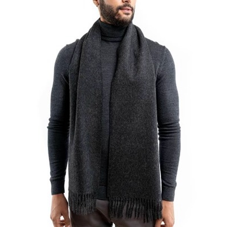 Bufanda 100% Baby Alpaca Charcoal 1