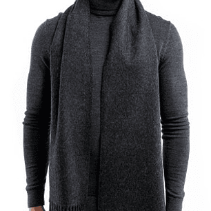 Bufanda 100% Baby Alpaca Charcoal
