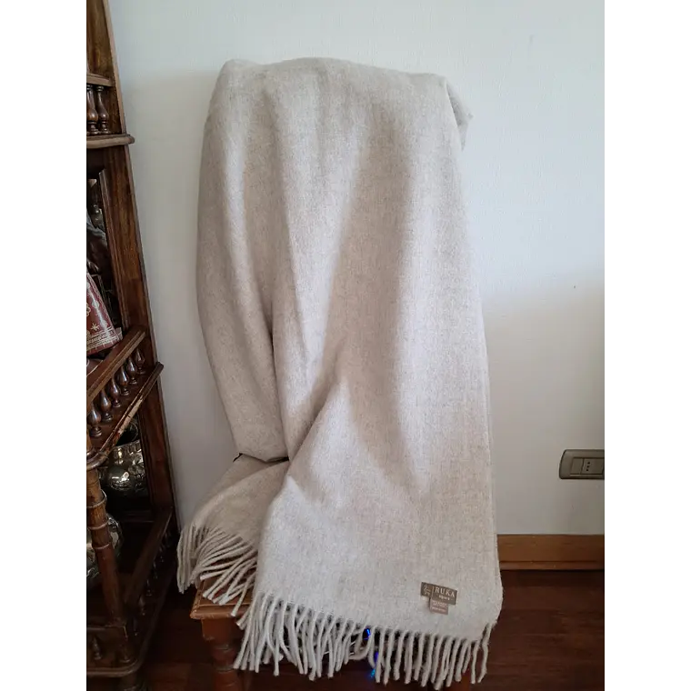 Echarpe o Piecera Alpaca/Lana Ostra 1