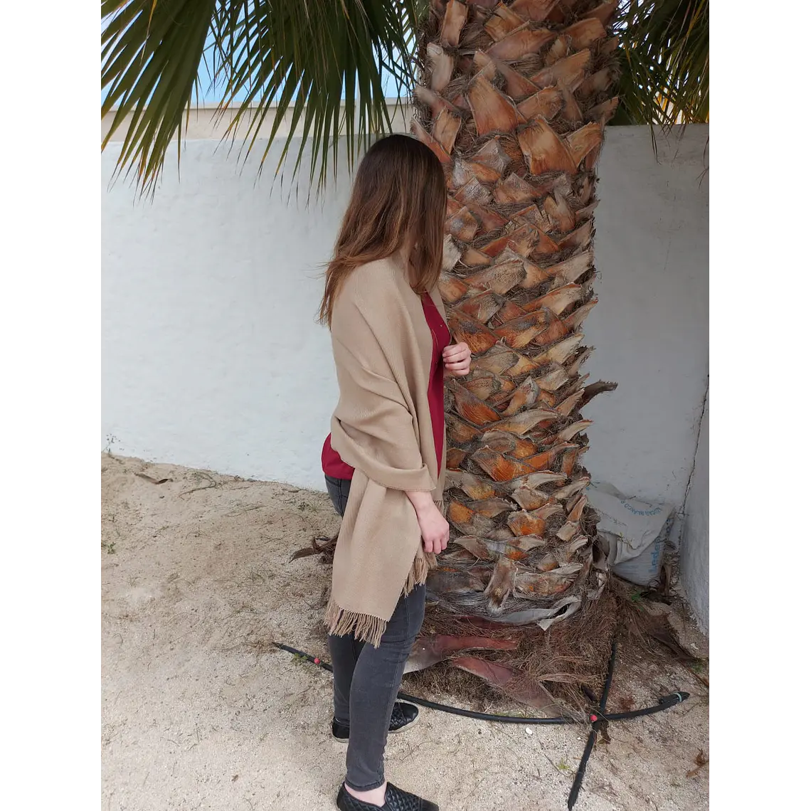 Pashmina 100% Baby Alpaca Camel 1