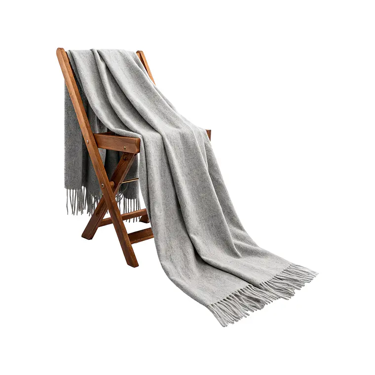  Echarpe o Piecera Alpaca/Lana Gris Plata 1