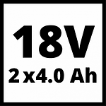 Batería 18V Power X-Change 2*4,0Ah  - Einhell