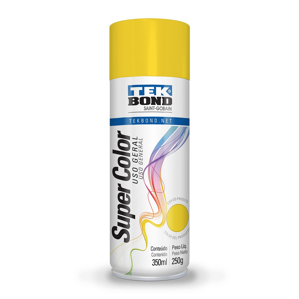 Pintura Acrilica Aerosol 350ml Uso General Amarillo - TEKBond