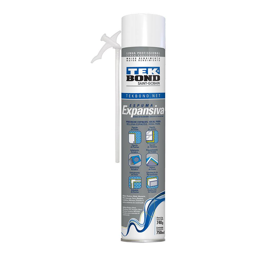 Espuma Expansiva Profesional 750ml / 740grs  - TEKBond