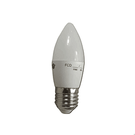 Ampolleta LED Vela E27 6W 6500K Luz Fria - Globaltronics