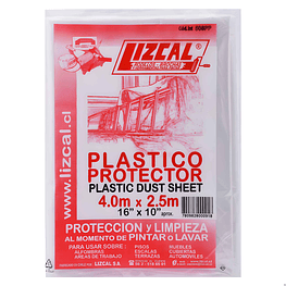 Protector Plástico 10m2 (2.5*4.0mts)  - Lizcal