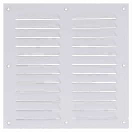 Celosia Ventilación Aluminio Esmaltado Blanco 30x30 cms - Lioi