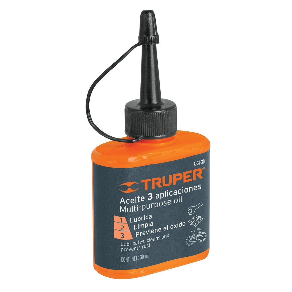 Aceite multiusos 3 aplicaciones 30ml - Truper