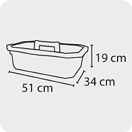 Canasto de uso múltiple  51x34x19cm - Truper