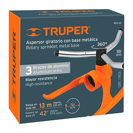 Aspersor Giratorio Con brazos de aluminio - Truper