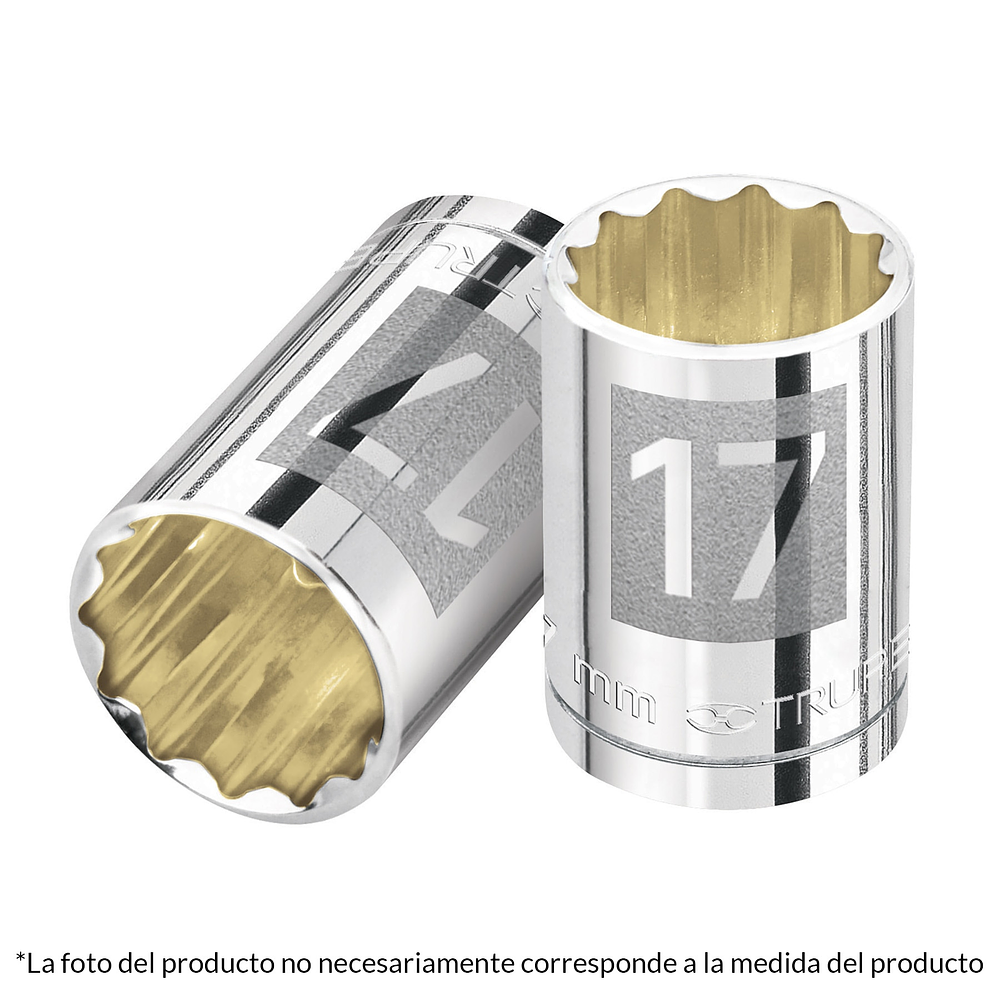 Dado Poligonal Milimetrico Cuadrante 1/2" 13mm  - Truper