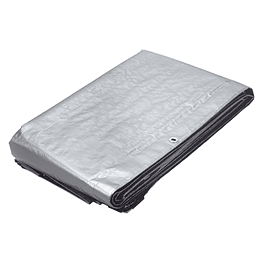 Lona cobertora reforzada multiuso gris 2x3mts  - Truper