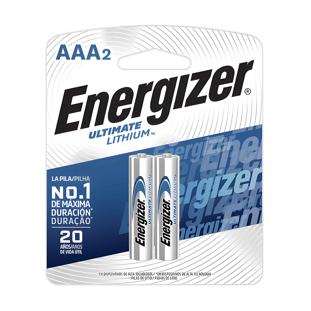 Pilas Ultimate Lithium AAA 2un.  - Energizer