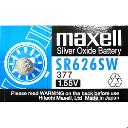 Pila Reloj SR626 / 377 - Maxell