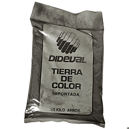 Tierra de Color 1/2 kg Negra - Dideval